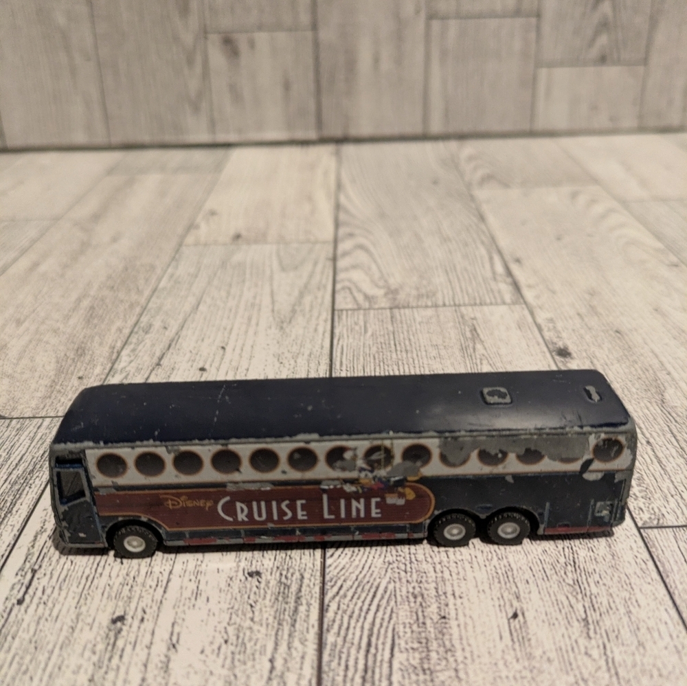 Disney Cruise Line Toy Bus - Navy Blue and Red Accents